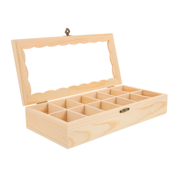 DIYEAH Holzkiste Mit Deckel Kleine Aufbewarungsbox Aus Holz Zum Basteln Und Organisieren Für Zuhause