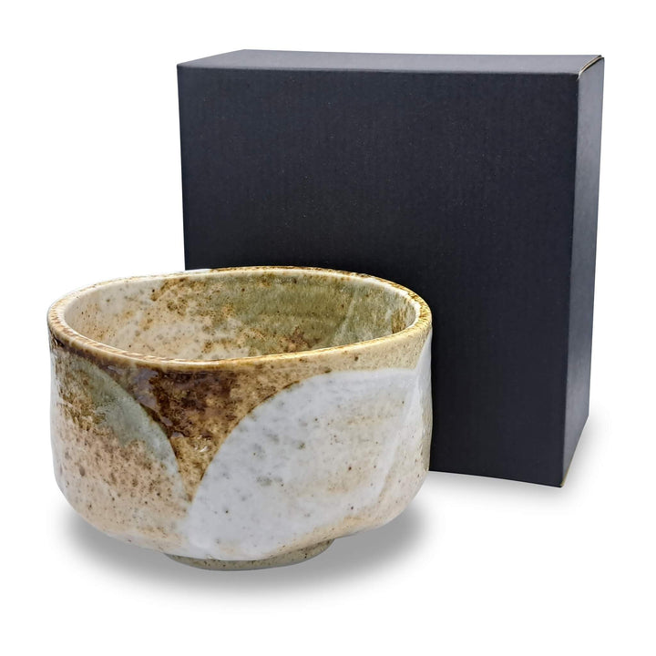 Japanische Matcha Schale Chawan Yuki handgemacht aus Keramik - Hergestellt in Japan - zur japanische