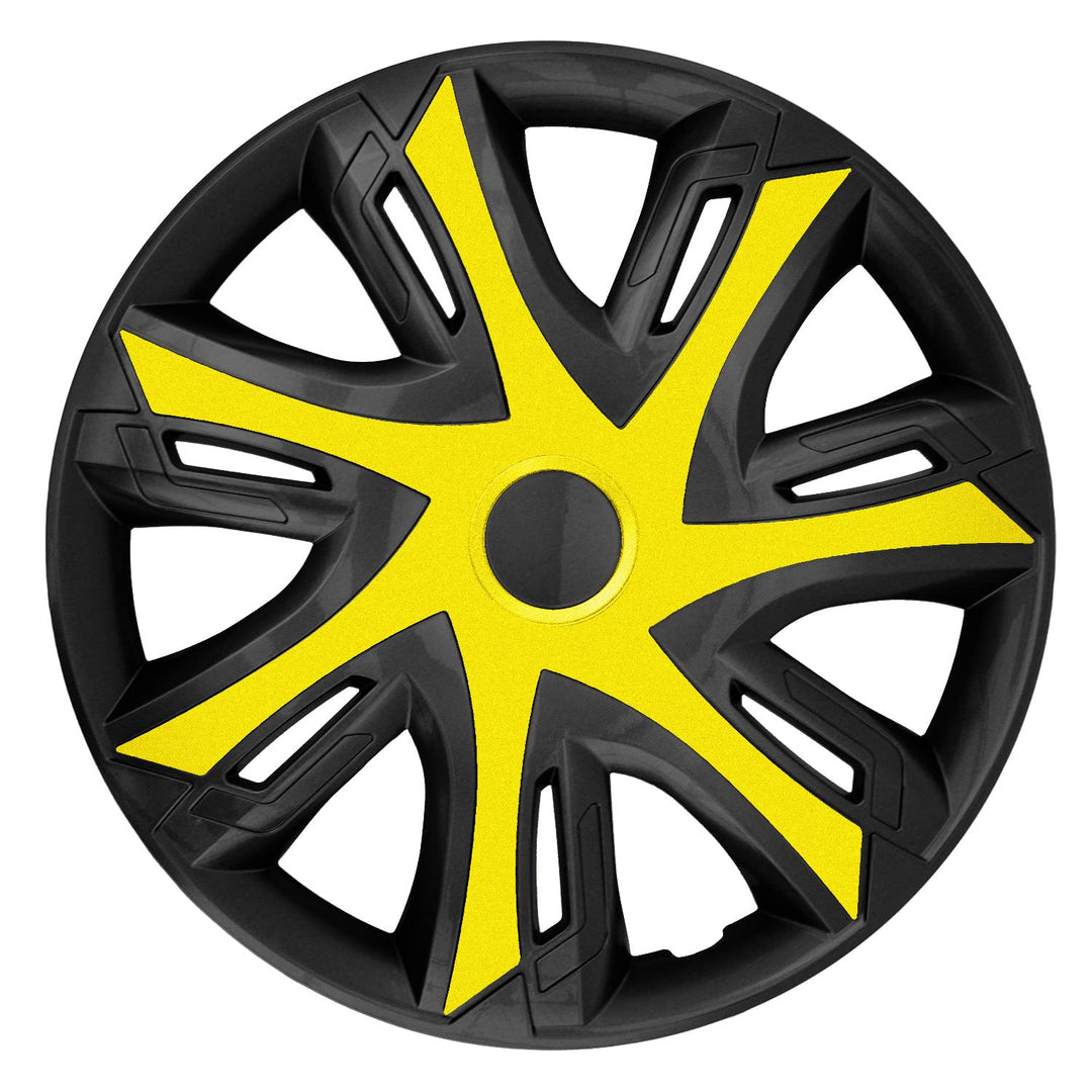 Radzierblende N-Power gelb/schwarz 14 Zoll 4er Set Gelb / schwarz 14", Gelb / schwarz 14"