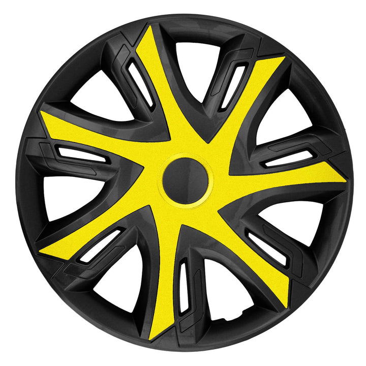 Radzierblende N-Power gelb/schwarz 14 Zoll 4er Set Gelb / schwarz 14", Gelb / schwarz 14"