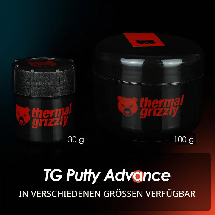 Thermal Grizzly TG Putty Advance – Elektrisch nicht leitender Wärmeleitknete für GPU-Modding und Wär