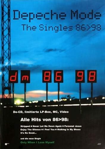 Depeche Mode - The Singles, 2002 » Konzertplakat/Premium Poster | Live Konzert Veranstaltung | DIN A