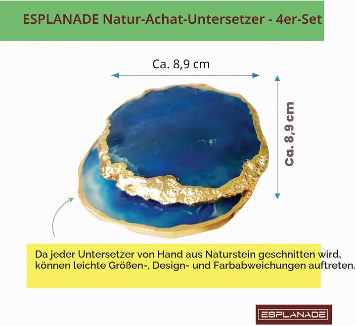 eSplanade Achat Untersetzer Bar Bier Kaffee Tee Untersetzer - Set von 4 Untersetzer - perfekte Tabel