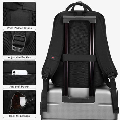 Laptop Rucksack Herren Wasserdicht Backpack Tagesrucksack Business Rucksack Herren Arbeitsrucksack L