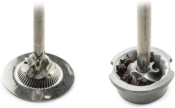 Salz- und Pfeffermühlen-Set, schwarz und weiss lackiert, 18cm