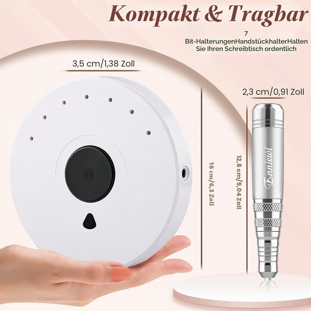 Nagelfräser für Gelnägel 35000 U, Acrylnägel, Maniküre Pediküre set, Nagelfräser Professionelle mit
