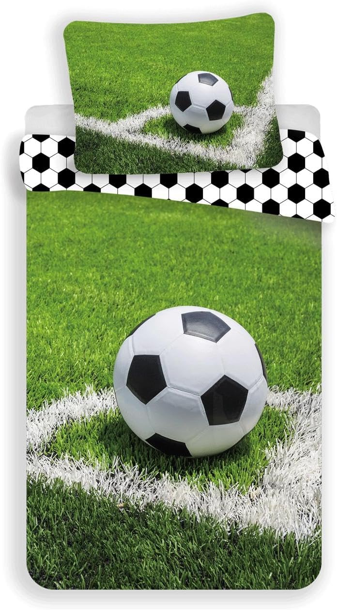 Jerry Fabrics Bettwäsche Fussball, Fussballmotiv Erwachsene, 19BS204