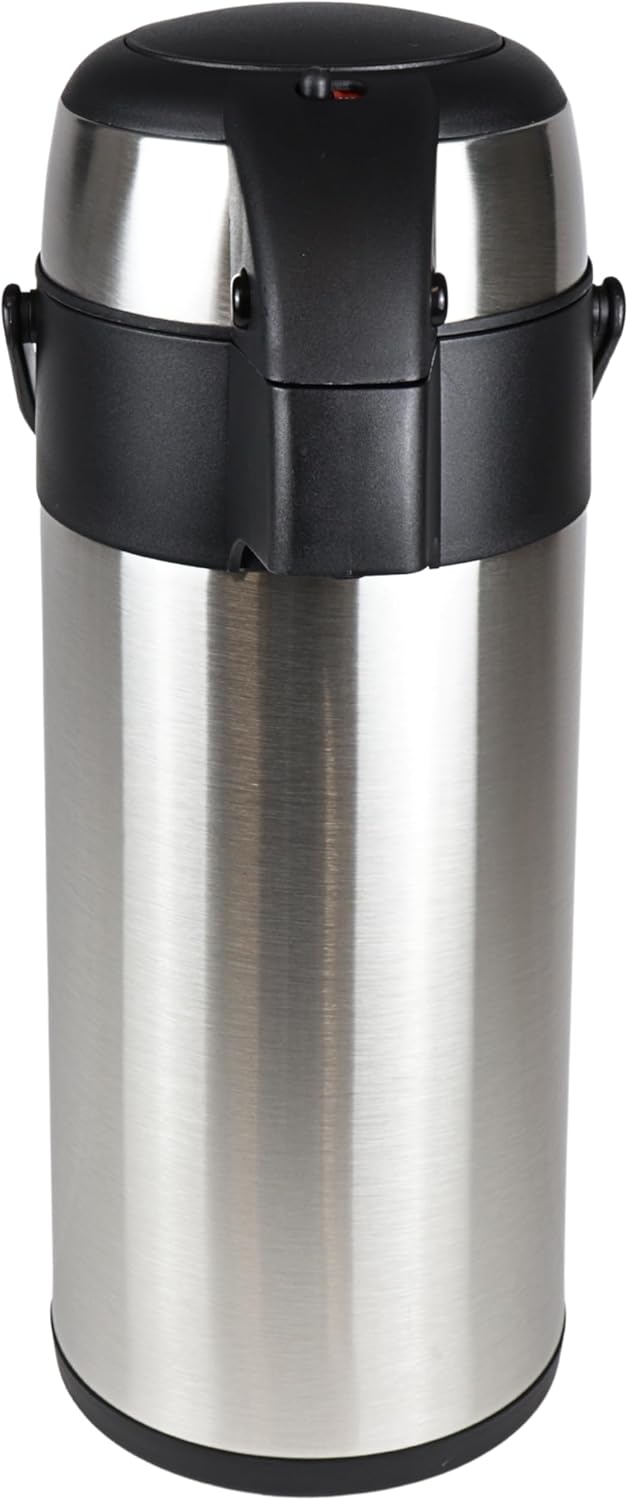 TOP Pumpkanne Thermoskanne Airpot Isolierflasche 5 Liter Edelstahl