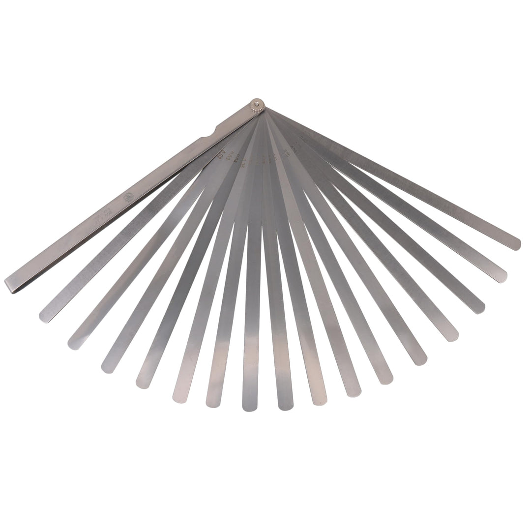 BQLZR Fühlerlehre, Stahl, 300 mm Länge, Dicke 0,02–1 mm, zweifach markiert, metrisch und lehrend, Me
