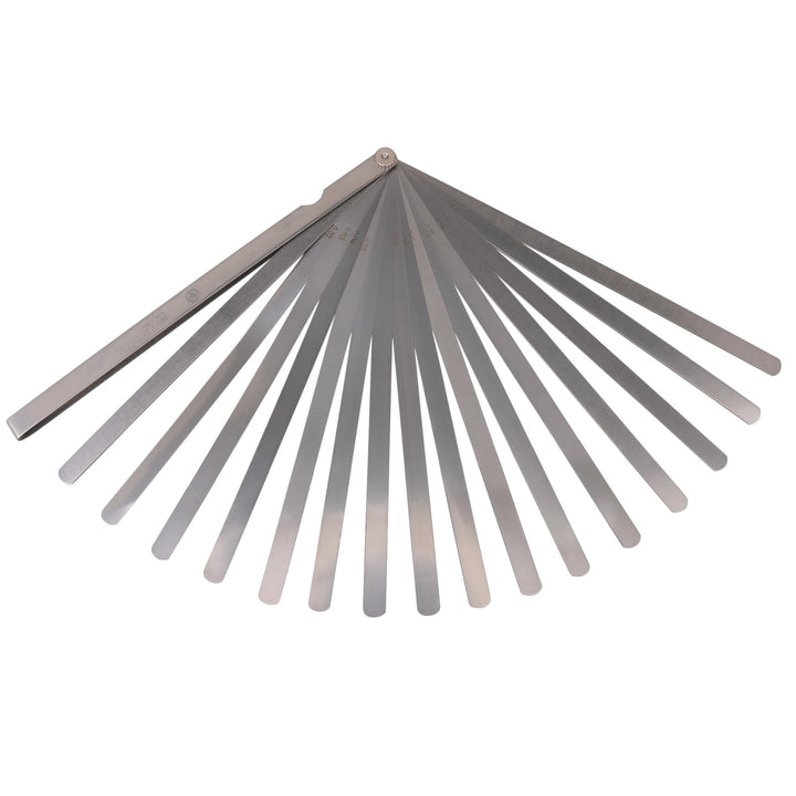 BQLZR Fühlerlehre, Stahl, 300 mm Länge, Dicke 0,02–1 mm, zweifach markiert, metrisch und lehrend, Me