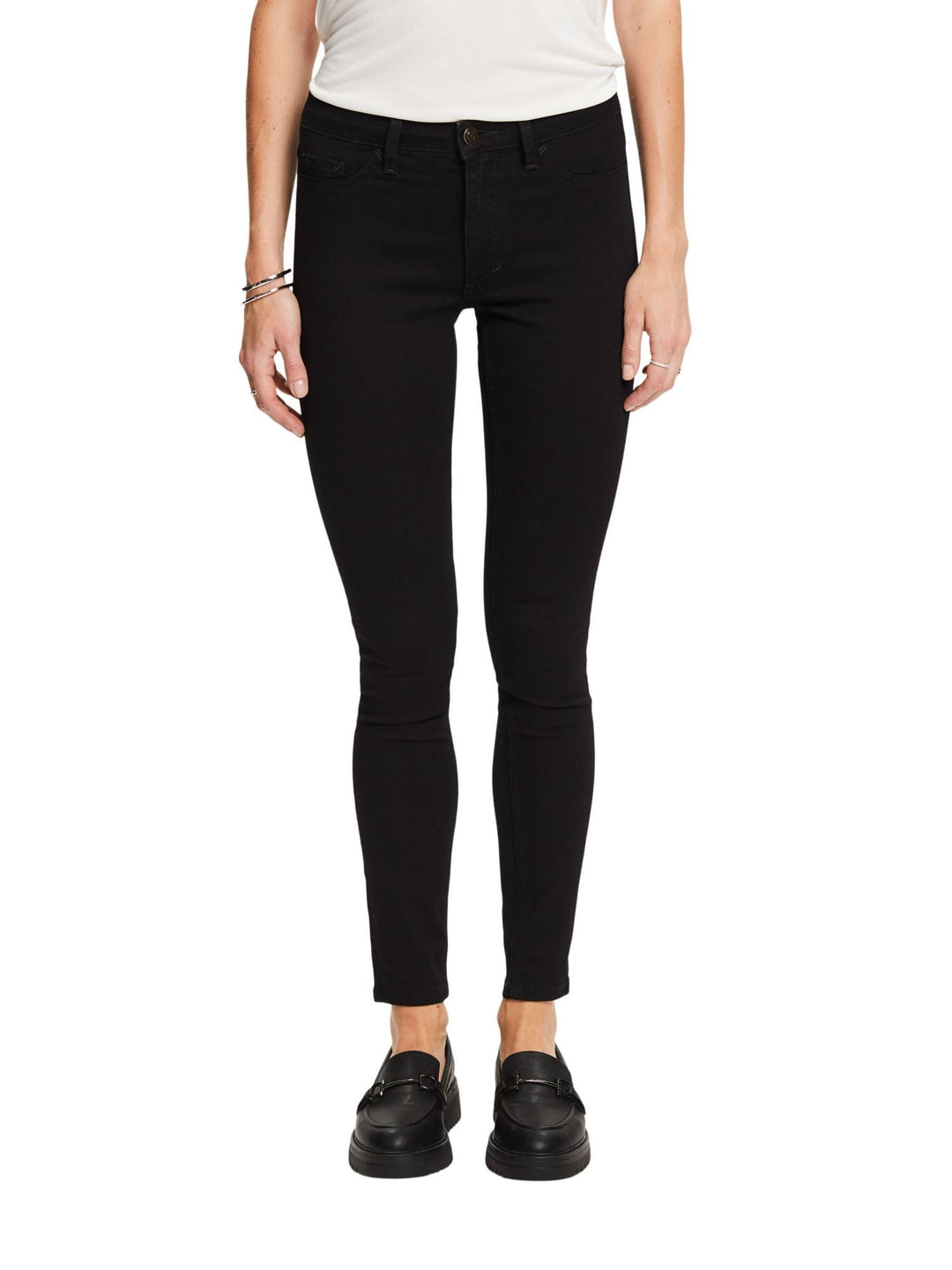 ESPRIT Damen Jeans 24W / 32L 910/Black Rinse, 24W / 32L 910/Black Rinse