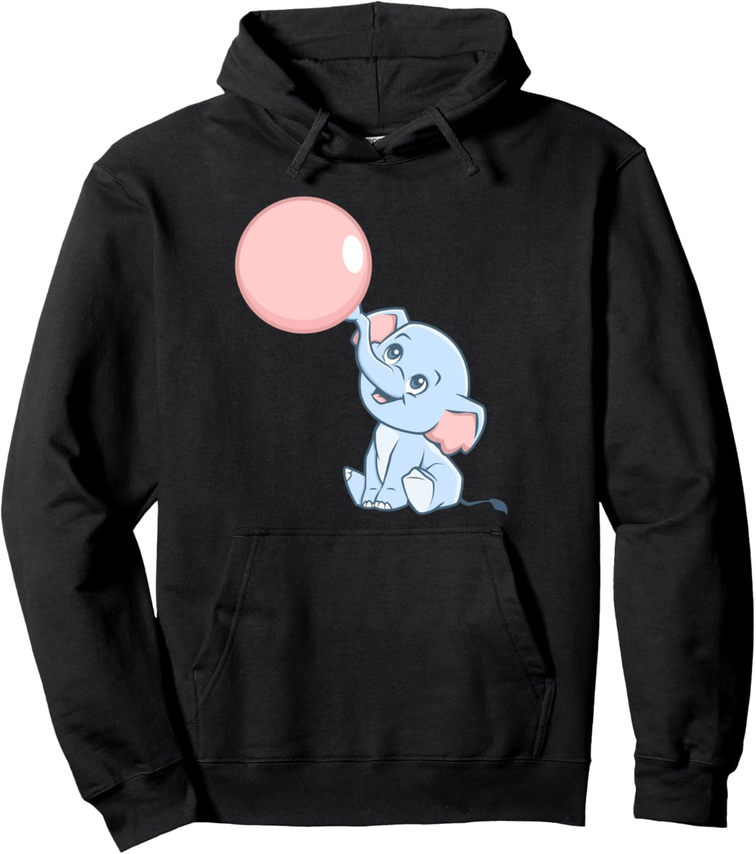 Baby Elefant Rosa Bubblegum Baby Shower Gender Reveal Pullover Hoodie