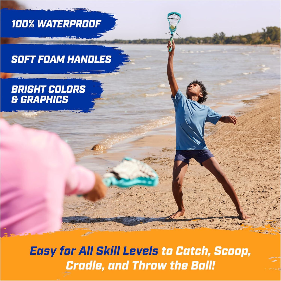SwimWays Hydro Lacrosse Wasserdichtes Lacrosse Set, Outdoor-Spiele für Erwachsene und Kinder, Sporta