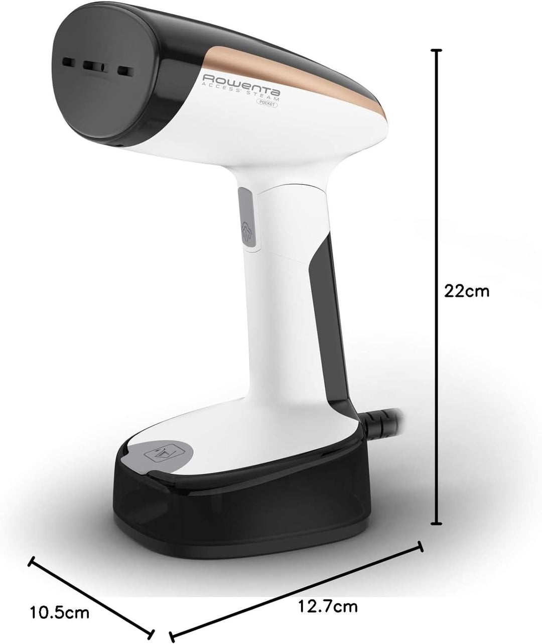 Rowenta DR3030D1 Acces Steam Pocket DR3030 Handdampfreiniger, kompaktes Design, klappbarer Kopf, Auf