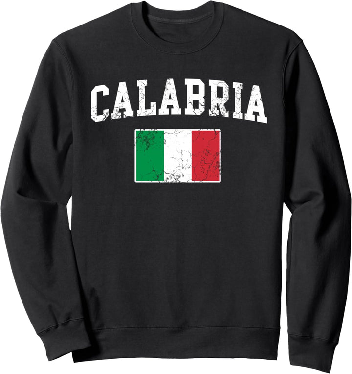 Flagge Kalabrien Italien Italien Italien Vintage Distressed Sweatshirt