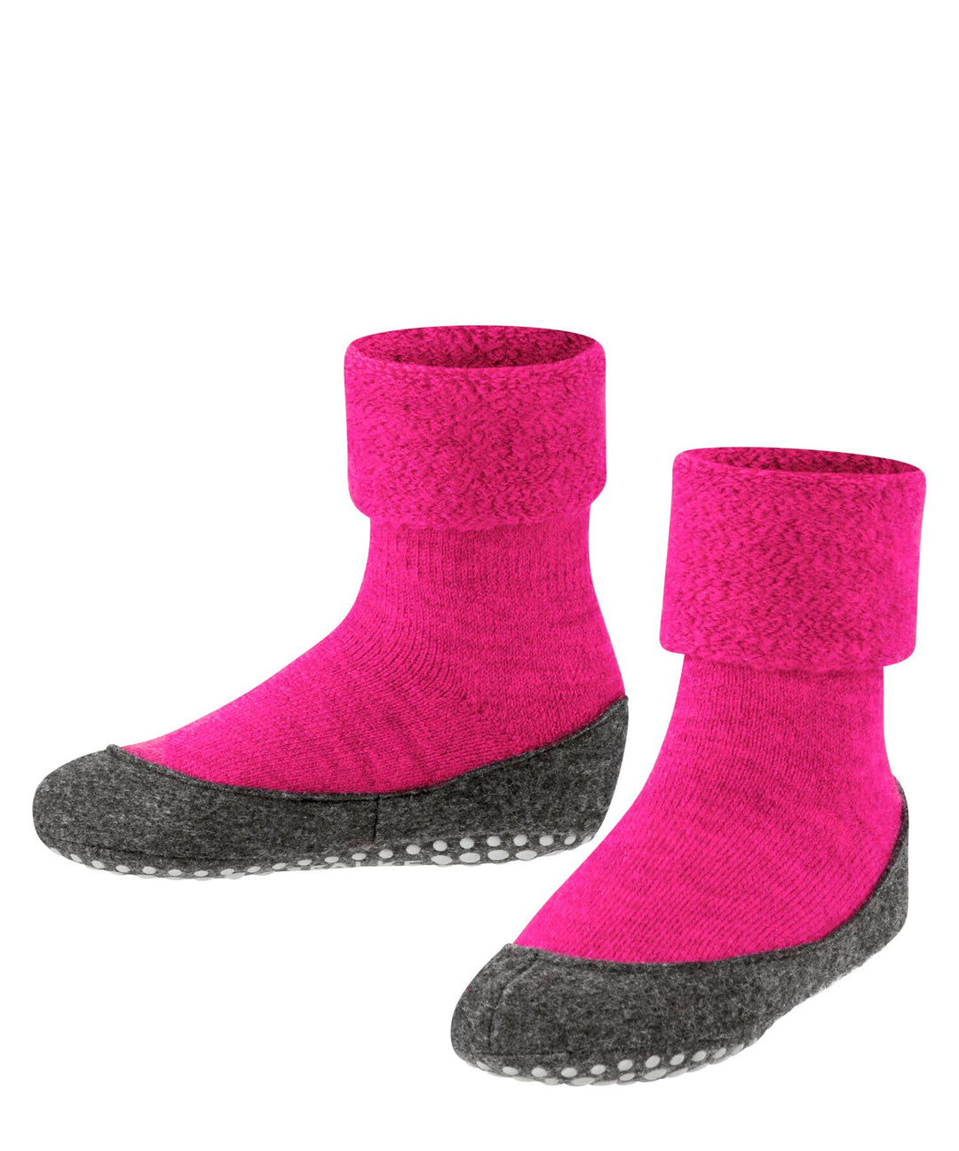 FALKE Unisex Kinder Cosyshoe Stoppersocken atmungsaktive klimaregulierende geruchshemmende Wolle rut