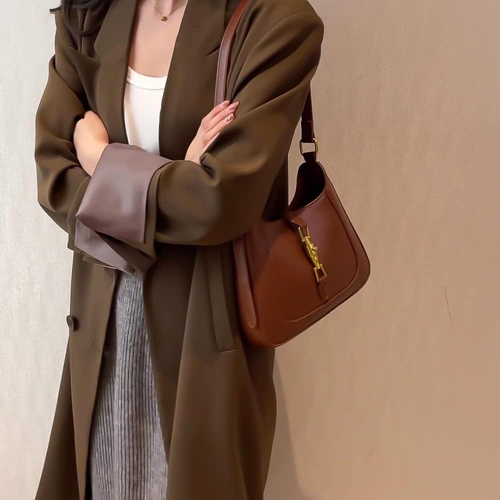 CARZA Schultertasche Geldbörse für Damen, Handtasche Crossbody Tasche Unterarm PU Leder Geldbörse To