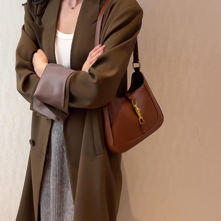 CARZA Schultertasche Geldbörse für Damen, Handtasche Crossbody Tasche Unterarm PU Leder Geldbörse To