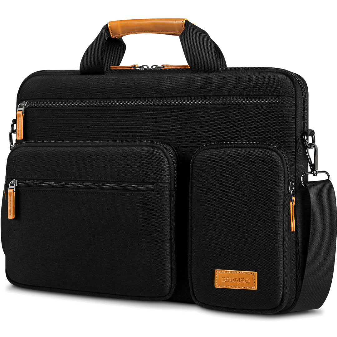 DOMISO Laptoptasche 17 Zoll Business Aktentasche Herren Wasserabweisend Laptop Tasche Schultertasche
