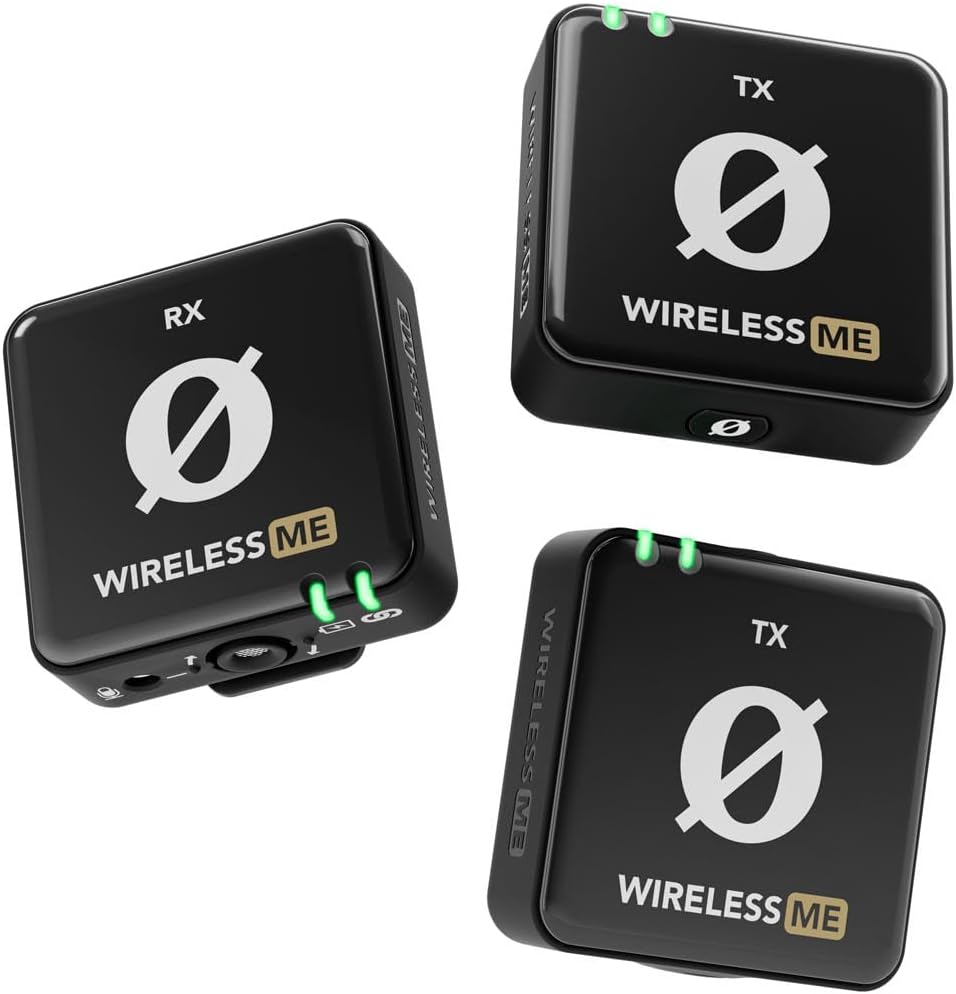 Rode Wireless ME Dual Mikrofon Funksystem + Interview GO Handadapter + keepdrum Fell-Windschutz WiME