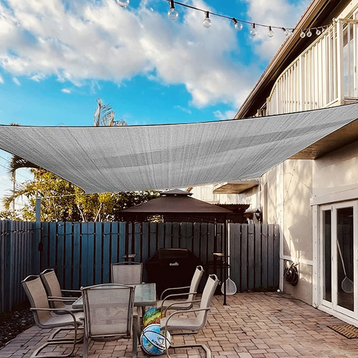 Dripex Sonnensegel wasserdicht Sonnenschutz Set 2X3 m inkl Befestigungsseile Rechteckig Polyester Im