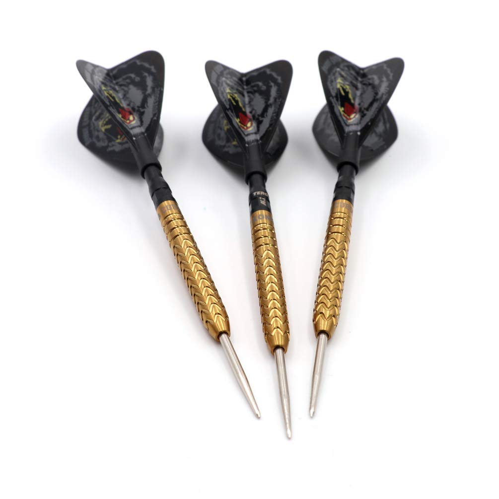 CUESOUL 22g / 24g / 23g 90% Wolframstahl Dart Set Serie Gold-1 22g, Gold-1 22g