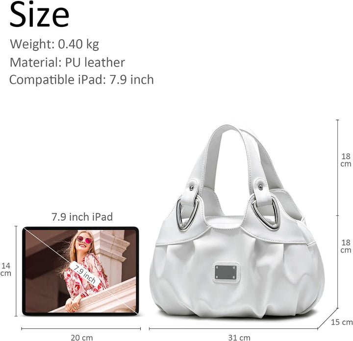 DIRRONA Elegant Damen Handtasche Schultertasche Gross Kapazität Tragetasche Leicht Reise Taschen Was