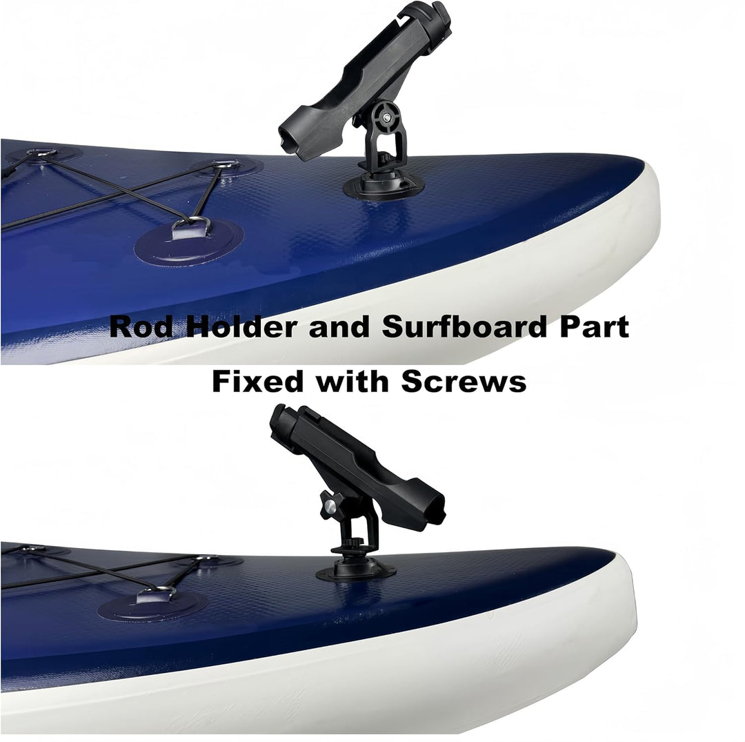 Fishing Boat Rods Holder with Large Clamp Opening 360 Degree Adjustable Fishing Rod Racks Folding Ho