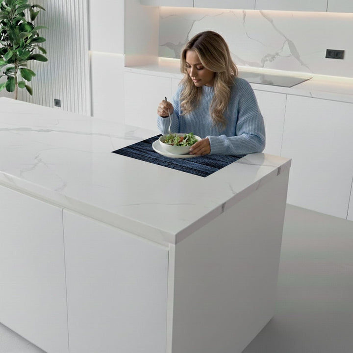 Herdabdeckung Glas 2 Teilig 2x40x52 – Gehärtetes Glas Schneidebrett & Ceranfeld Abdeckplatte – Hygie