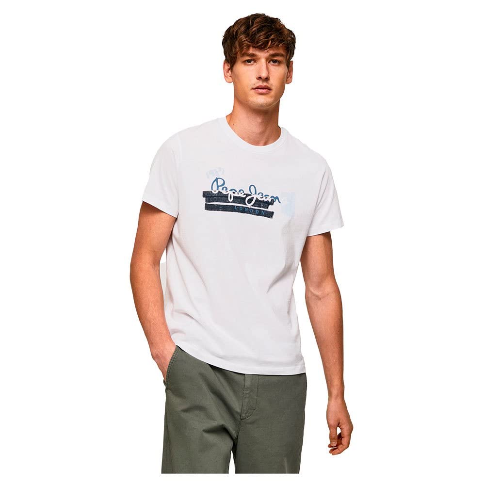 Pepe Jeans Herren Rafa T-Shirt XL White (White), XL White (White)