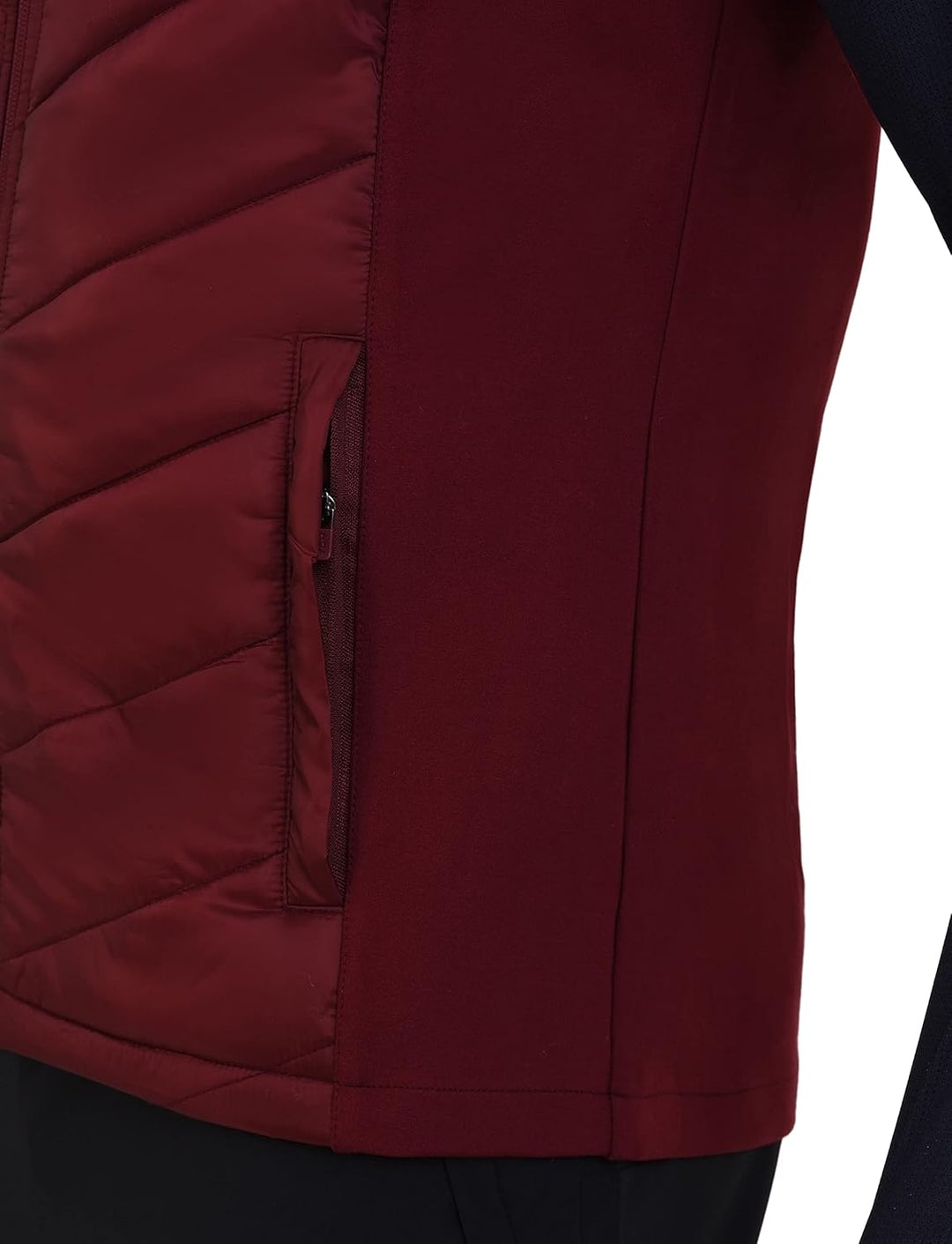 TCA Herren Excel Runner Leichte und gepolsterte Weste mit Reissverschlusstaschen M Cabernet, M Caber