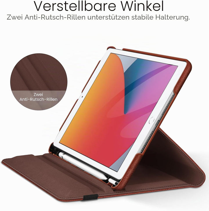 Fintie Rotierende für iPad 8. Generation (2020) 7. (2019) 10,2 Zoll – [Eingebauter Stifthalter] 360