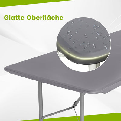 Strattore Bierzeltgarnitur aus Kunststoff 2X Bierbank Klappbank Klapptisch Festzeltgarnitur Bierzelt