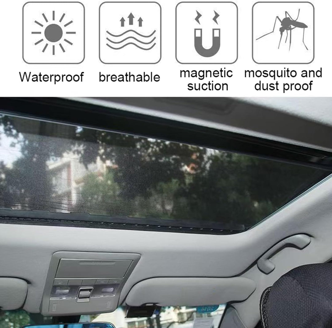 Autodachabdeckung, Auto -Schiebedach Deckung - Magnetische Abdeckung Sonnenschild Schiebedach Fenste