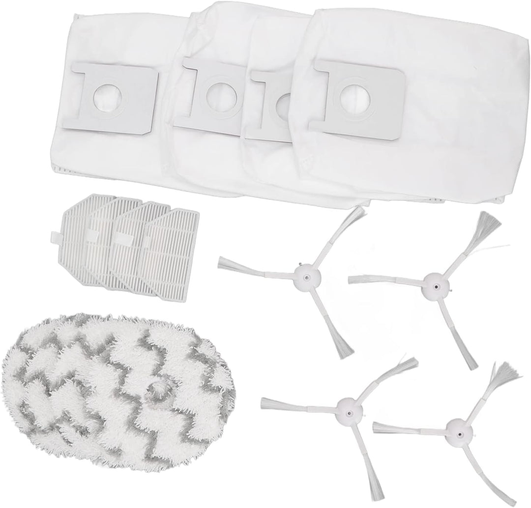 TOPINCN Kehrroboter-Zubehör Staubsauger-Ersatzkit für Roidmi Eva SDJ06RM Kehrmaschine, Inklusive 4 S