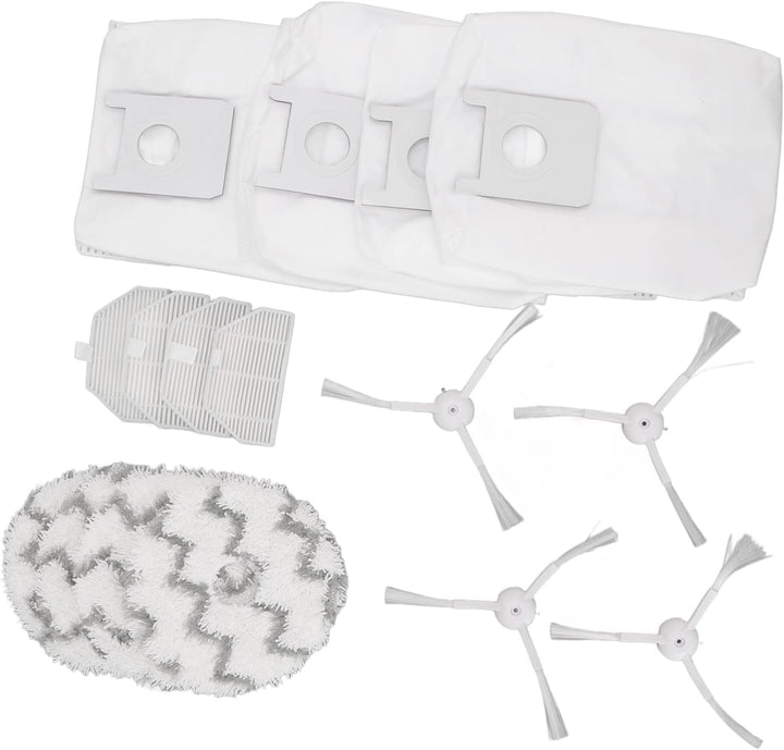 TOPINCN Kehrroboter-Zubehör Staubsauger-Ersatzkit für Roidmi Eva SDJ06RM Kehrmaschine, Inklusive 4 S