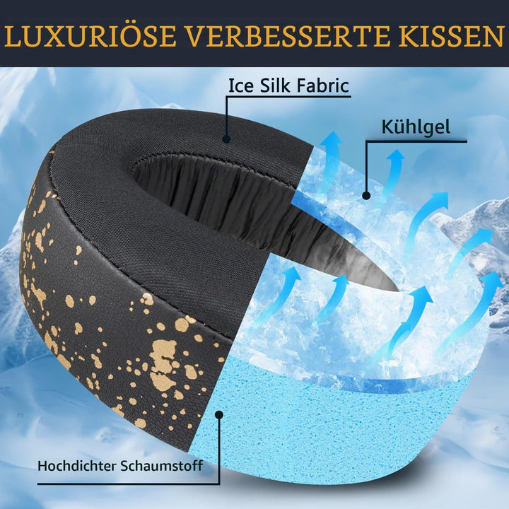 SOULWIT Kühlgel Ersatz Polster Ohrpolster für Sony PS 5 Puls PS5 3D Wireless Headset, Ersatzpolster