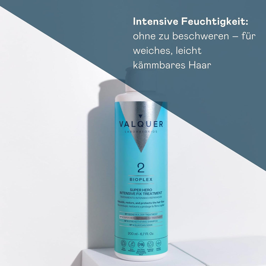 Valquer Bioplex Nr. 2. Intensive Reparatur-Haarbehandlung für geschädigtes, trockenes und gefärbtes