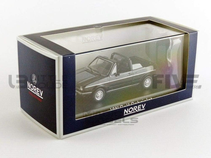 Norev nv840074 Massstab 1: 43 "1981 Volkswagen Golf Cabriolet schwarz spritzgussmodell