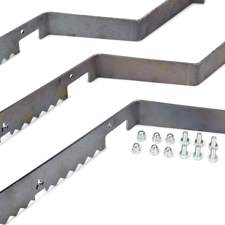 Grillrost.com Das Original Auflageleisten für alle 100cm Feuerplatten - sorgt für ausreichend Luft u