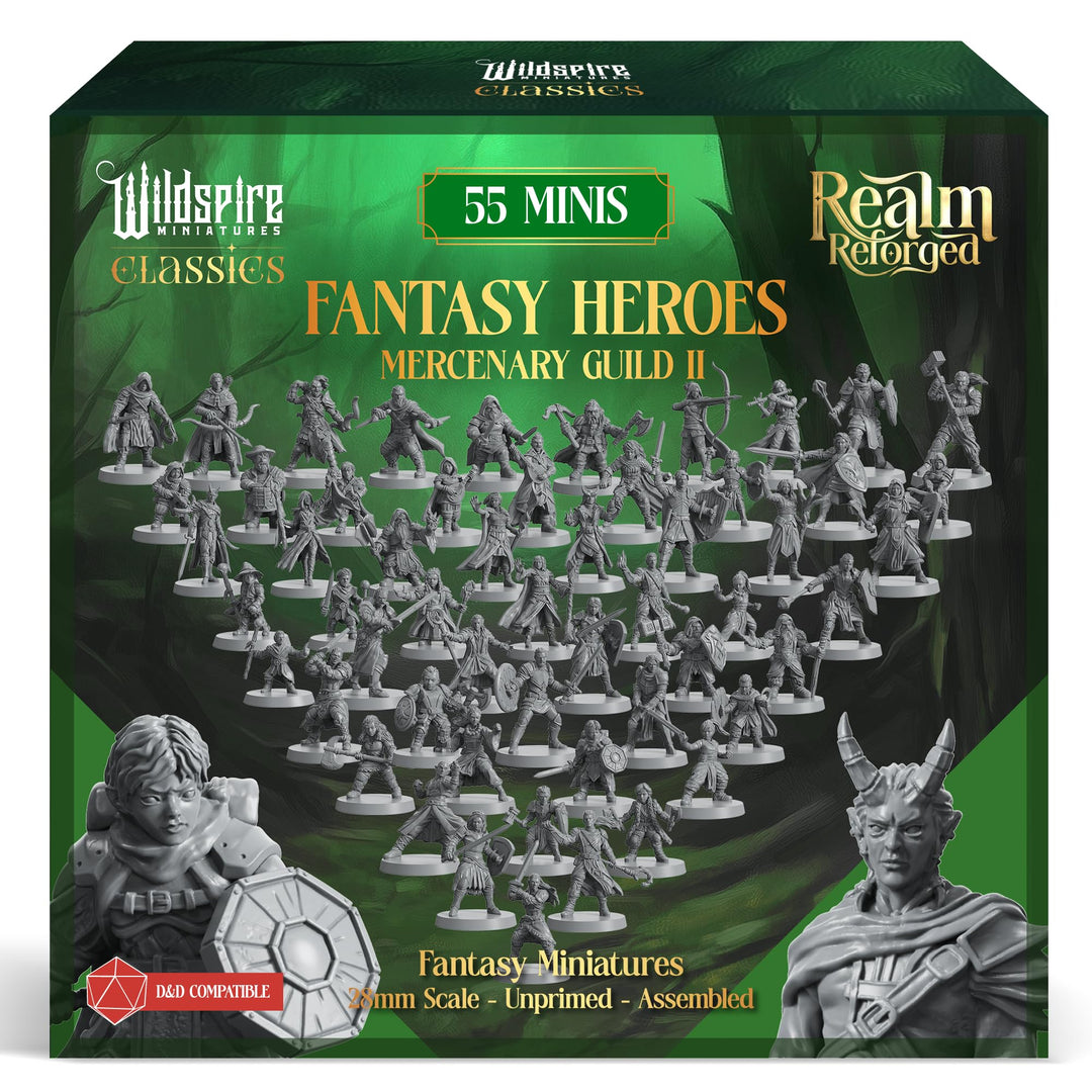 Mercenary Guild II - Essential Heroes - 55 Hero, Player Characters, NPC for DND Miniatures Bulk I 28