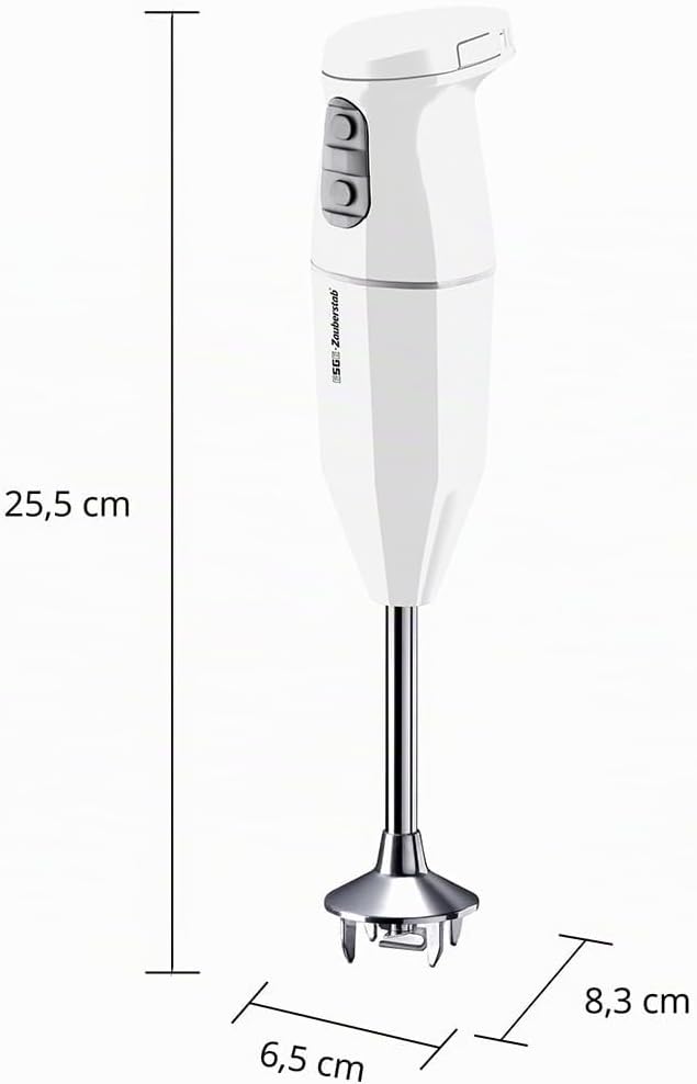 ESGE Zauberstab Cordless, 2500 mAh Li-Ion Akku Stabmixer, Pürierstab, kabellos, bis zu 13.000 U/min,