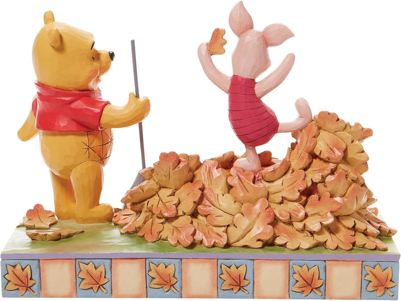 Enesco Jim Shore Disney Traditions 6008990 Figur Pooh und Ferkel, Orange, 5.43 in H x 3.54 in W x 7.