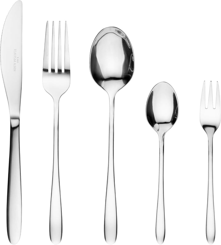 KARL HAUSMANN Besteck Set 12 Personen, 72 teilig Edelstahl Besteckset in Geschenkbox - Essbesteck mi