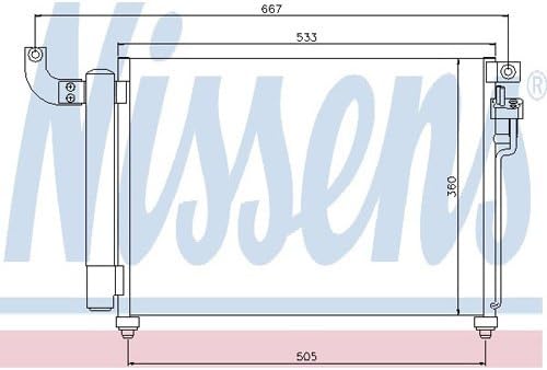 Nissens 940003 Kondensator, Klimaanlage