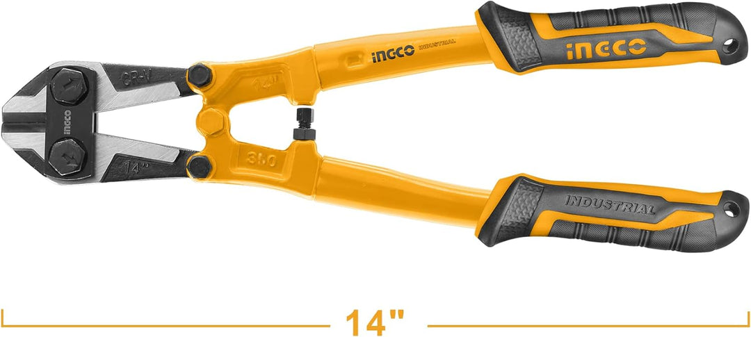 INGCO 35,6 cm Bolzenschneider Heavy Duty Bolzen Kabel Stahlstange Kettenglied Zaun und U-förmige Sch