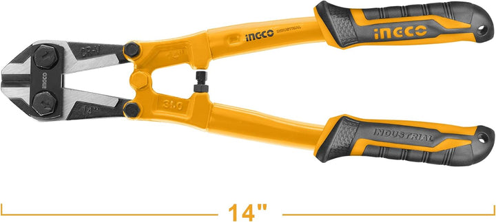 INGCO 35,6 cm Bolzenschneider Heavy Duty Bolzen Kabel Stahlstange Kettenglied Zaun und U-förmige Sch