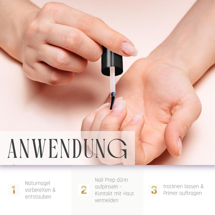 Primer HAFTUNGS-Set für FEUCHTE Nägel für wenige Liftings mit Primer, Dehydrator & Perfect Flex für