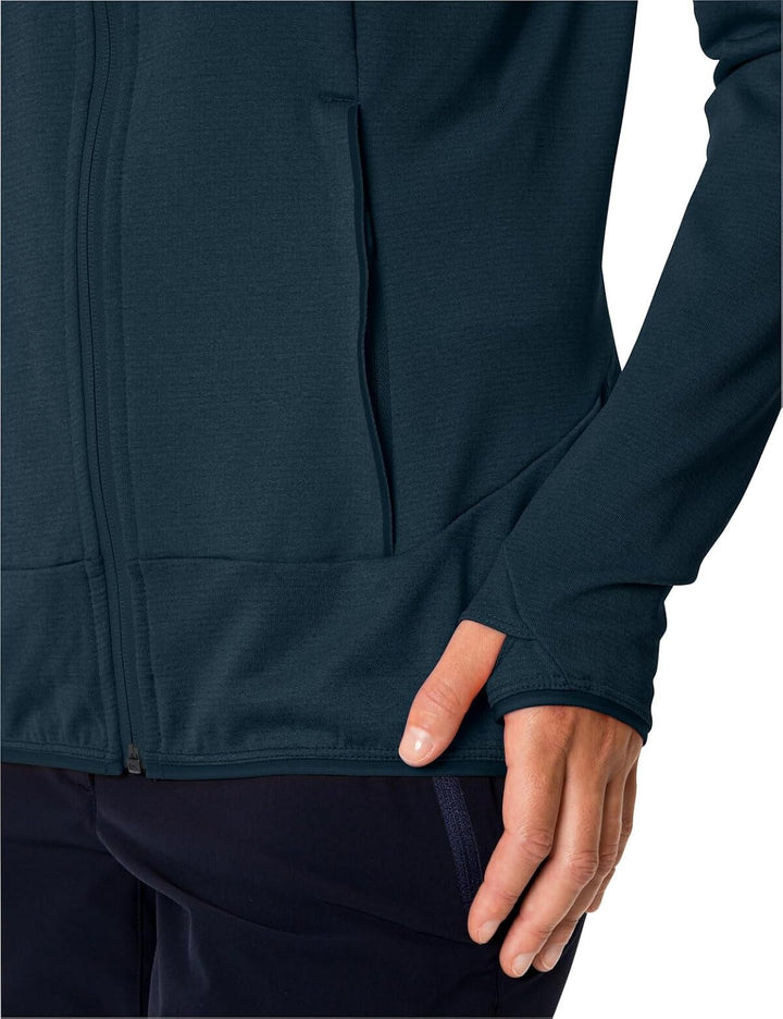 VAUDE Damen Women's Tekoa Fleece Jacket Ii Jacke 34 Dark Sea, 34 Dark Sea