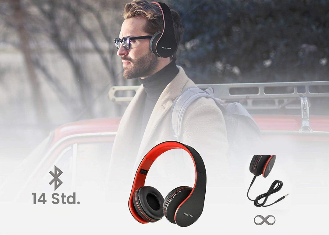 PowerLocus P1 Bluetooth Kopfhörer Kabellos, Wireless 5.0 Bluetooth Kopfhörer Over-Ear, Over Ear Kopf